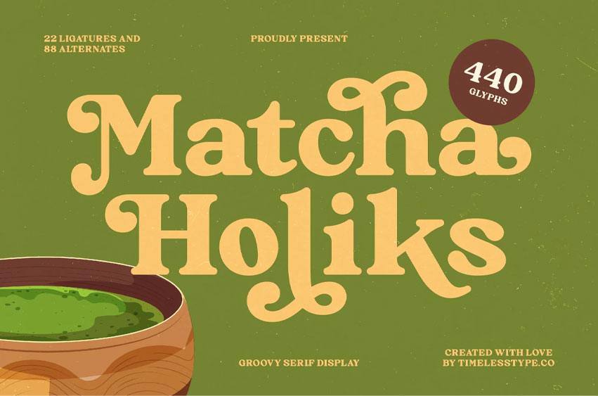 Matcha Holiks Font