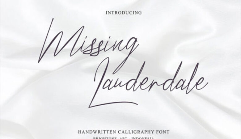 Missing Lauderdale Font