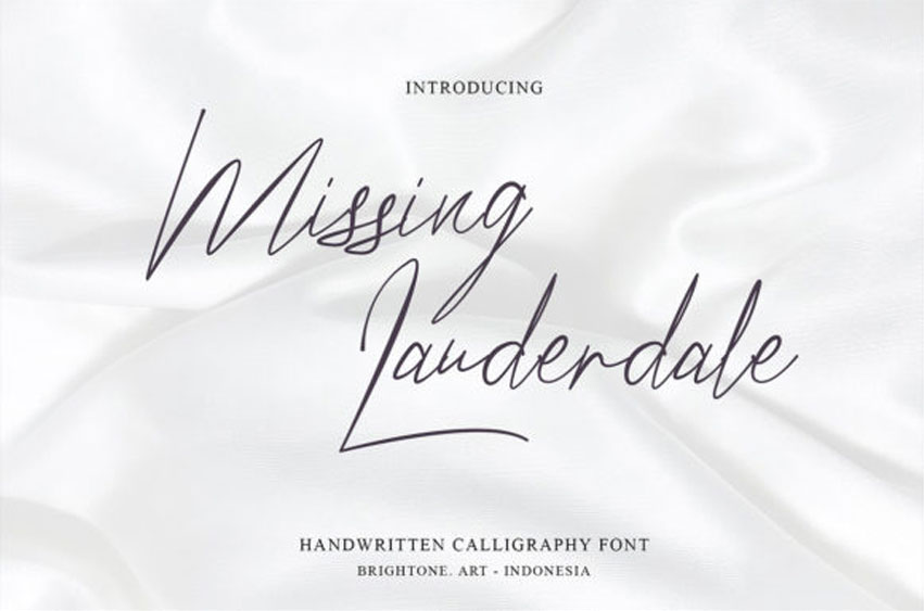 Missing Lauderdale Font
