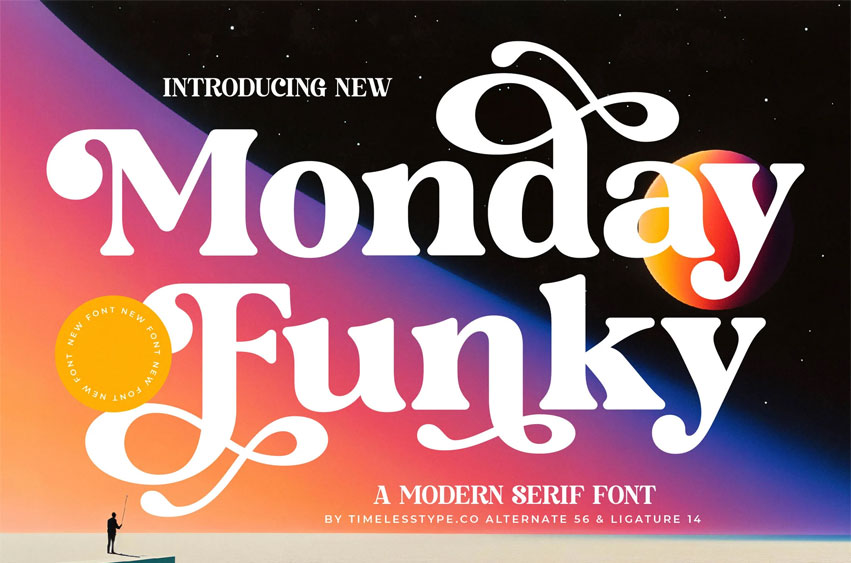 Monday Funky Font
