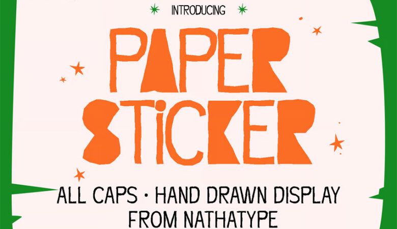 Paper Sticker Font