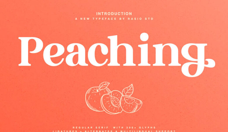 Peaching Font