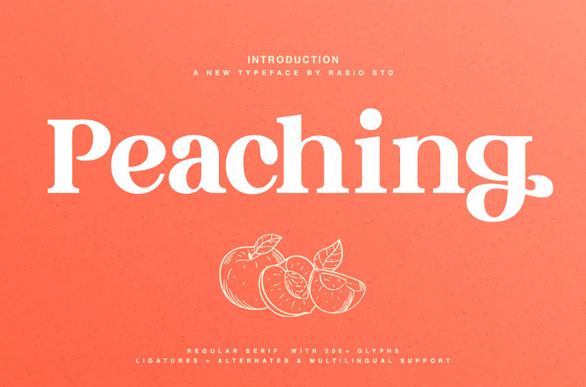 Peaching Font
