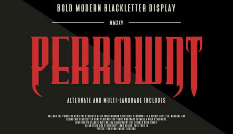 Perrownt Font