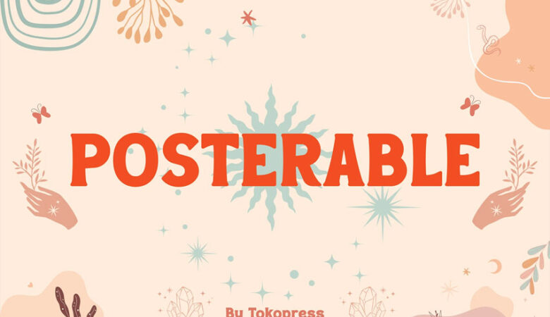 Posterable Bohemian Font