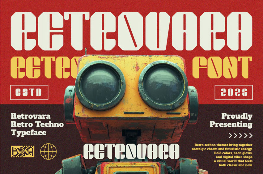 Retrovara Font