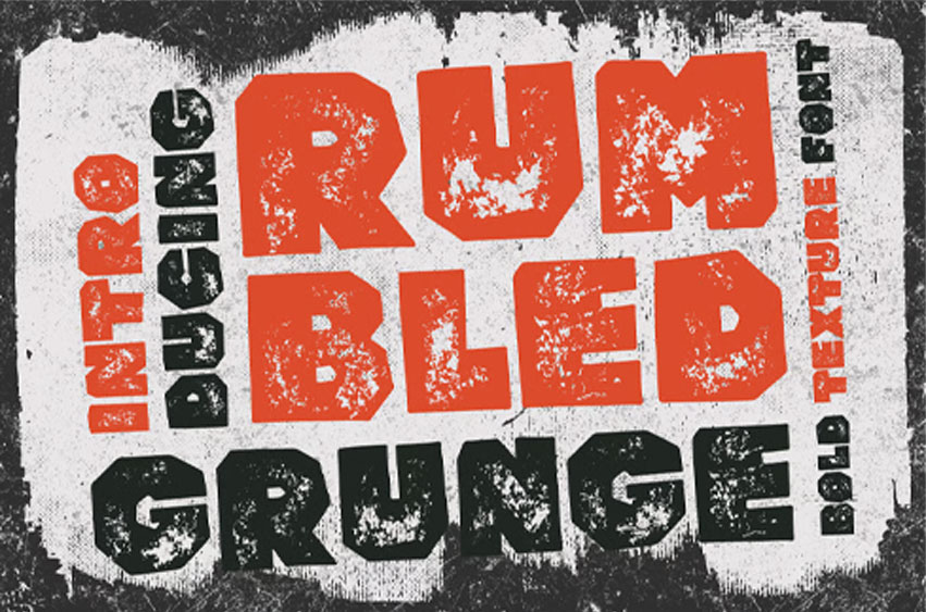 Rumbled Grunge Font