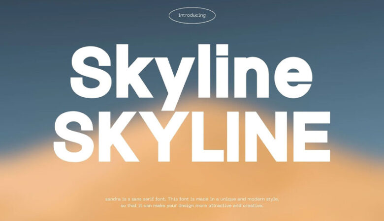 Skyline Bold Font