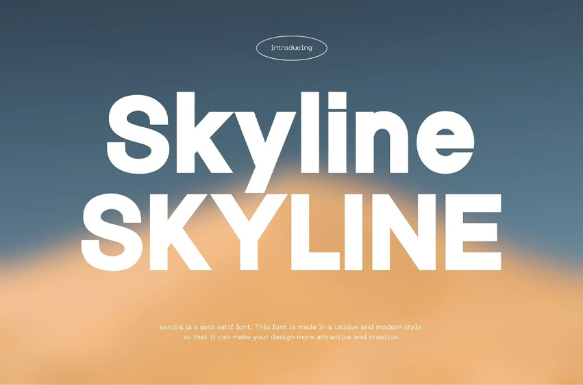 Skyline Bold Font