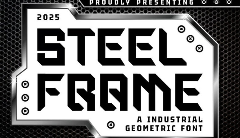 Steel Frame Font