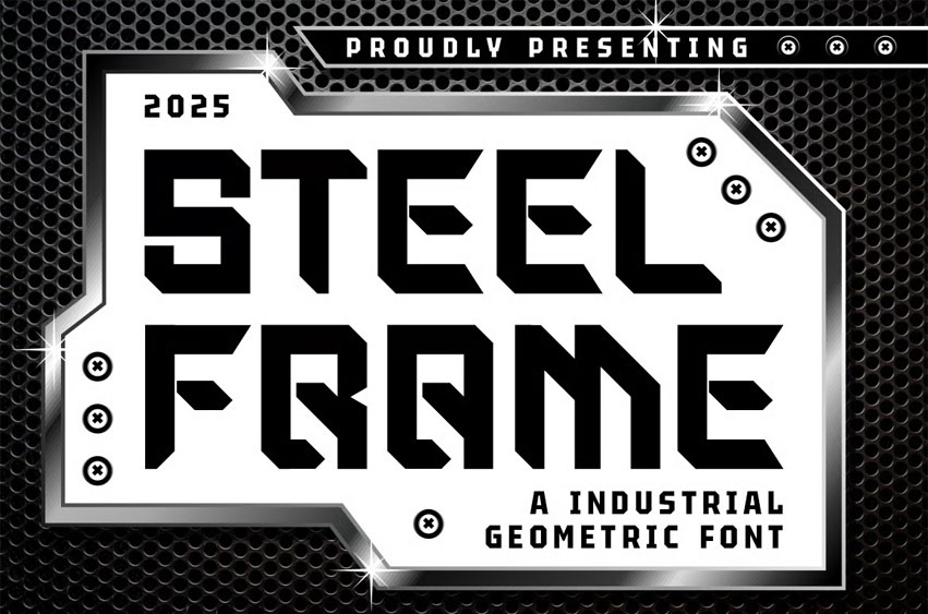 Steel Frame Font