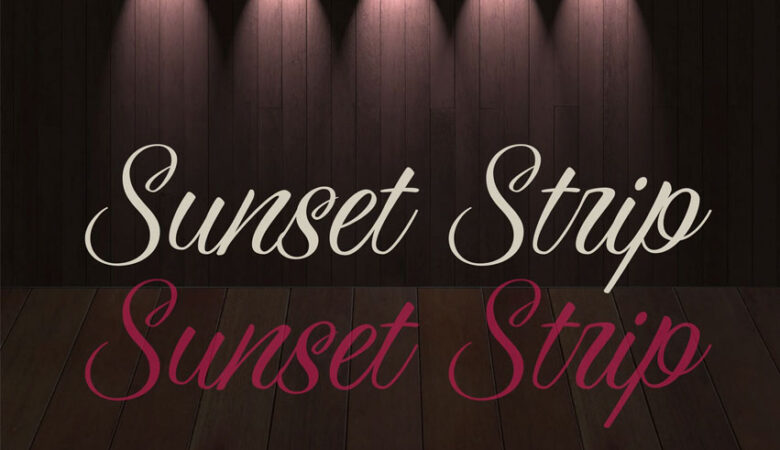 Sunset Strip Font