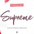 Supreme Script Font
