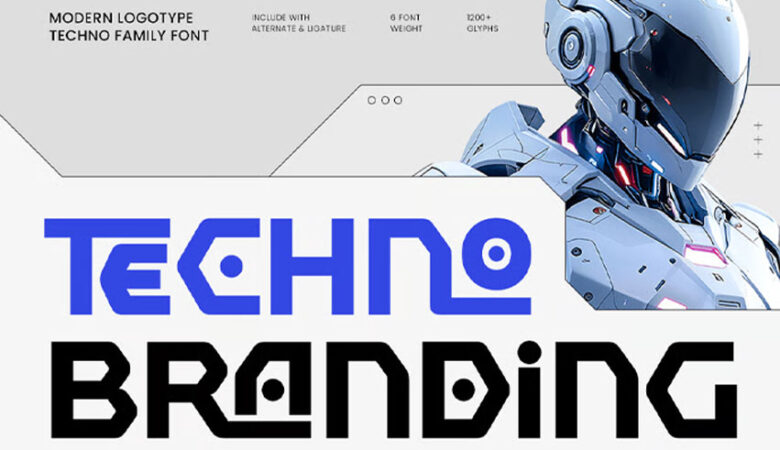 Techno Branding Font