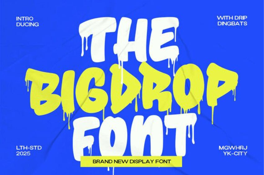 The Big Drop Font