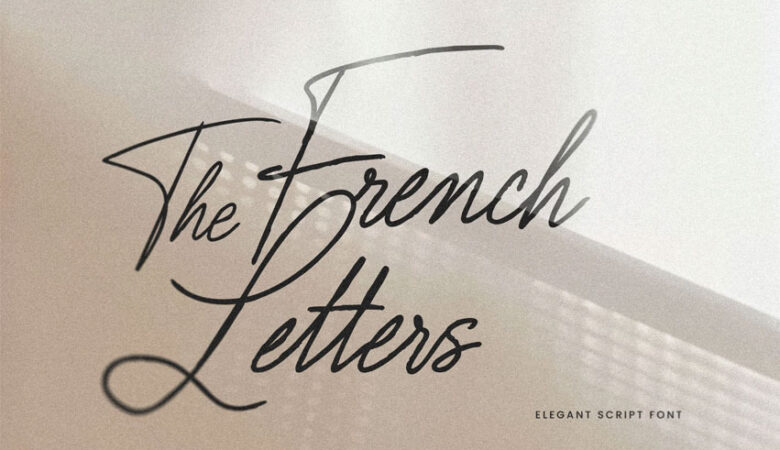 The French Letters Font