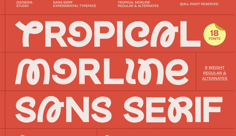 Tropical Morline Font
