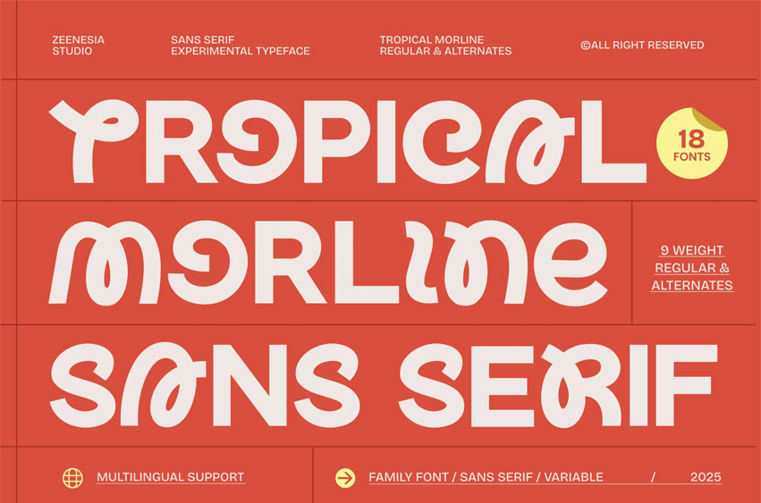 Tropical Morline Font