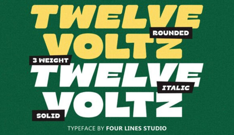 Twelve Voltz Font
