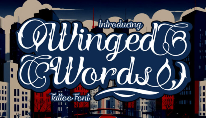 Winged Words Font
