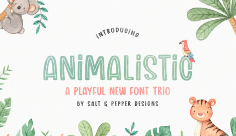 Animalistic Trio Font