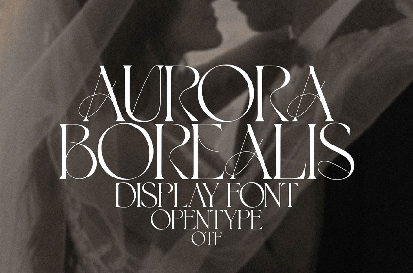 Aurora Borealis Font