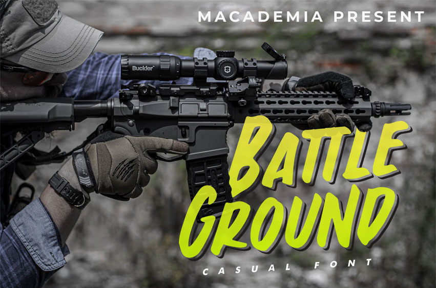 Battleground Casual Font