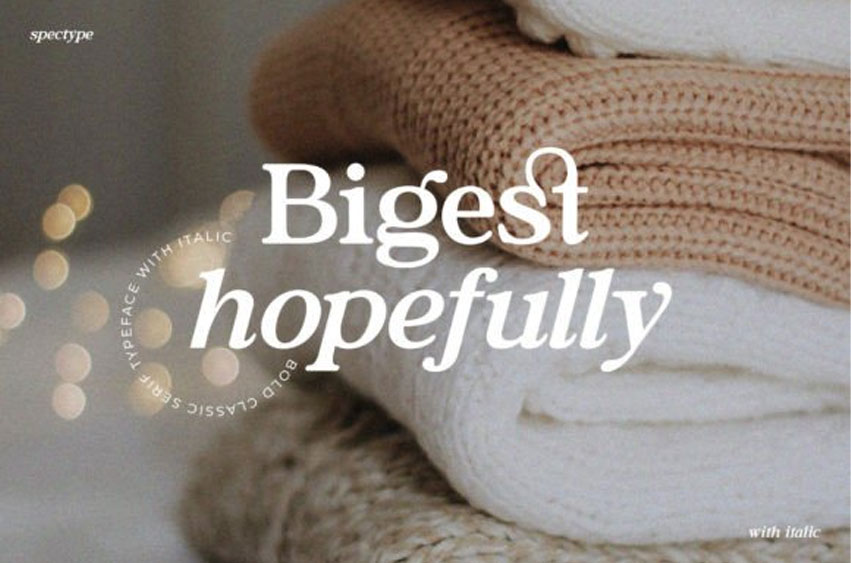 Bigest Hopefully Font