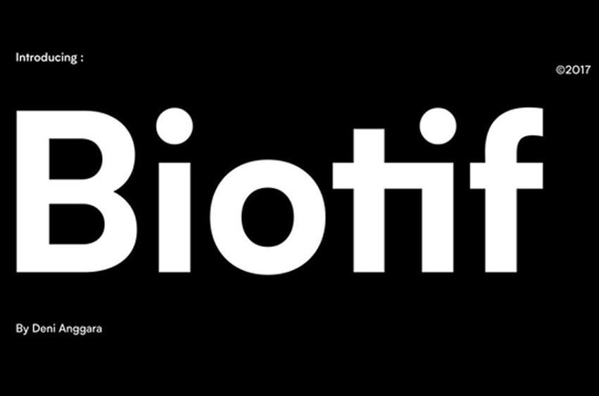 Biotif Font