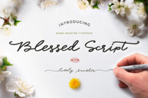 Blessed Script Font - Creative Fonts