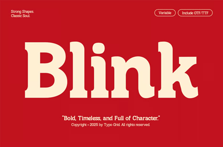 Blink Font
