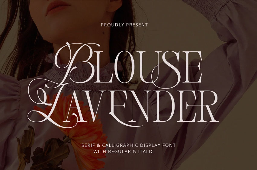 Blouse Lavender Font