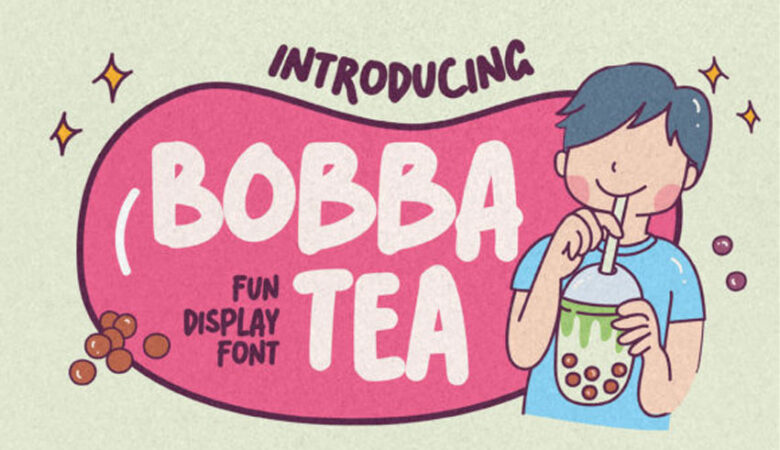 Bobba Tea Font