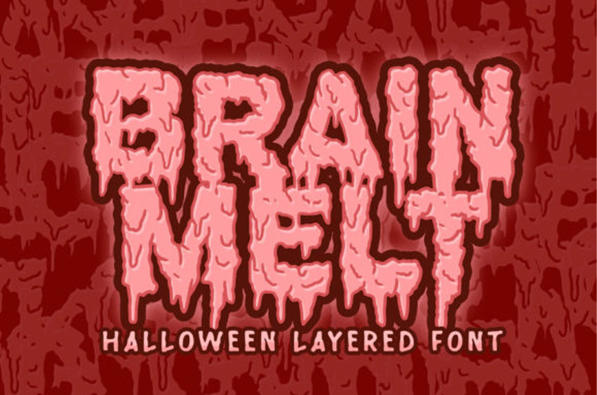 Brain Melt Font