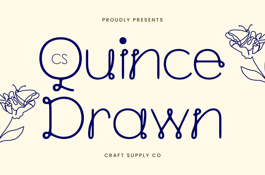 CS Quince Drawn Font