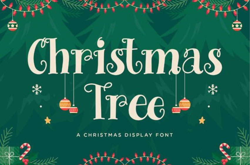 Christmas Tree Font