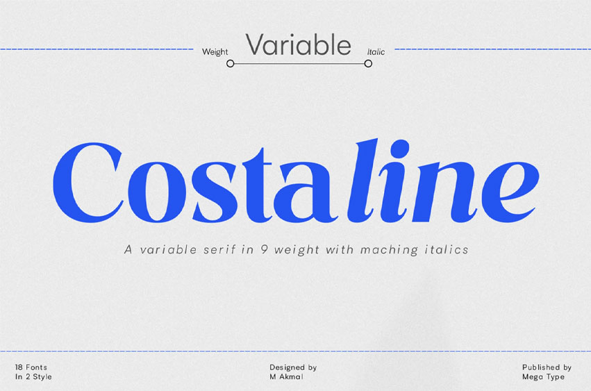 Costaline Variable Font