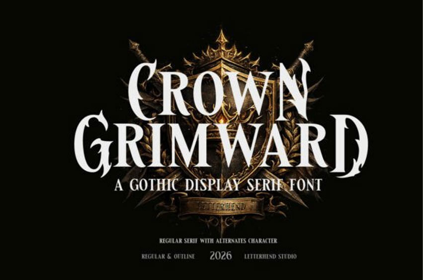 Crown Grimward Font