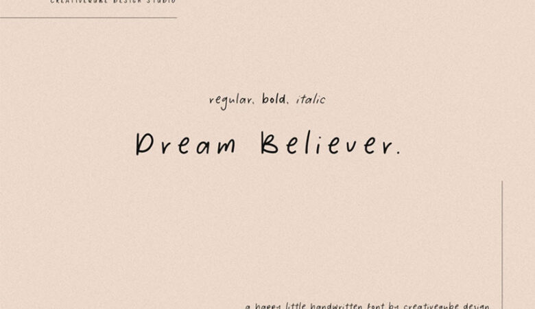 Dream Believer Font