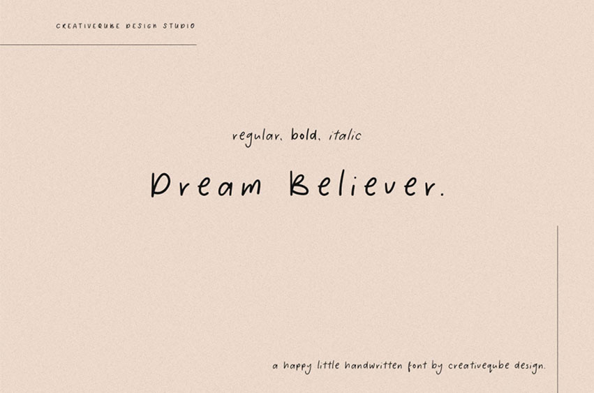 Dream Believer Font
