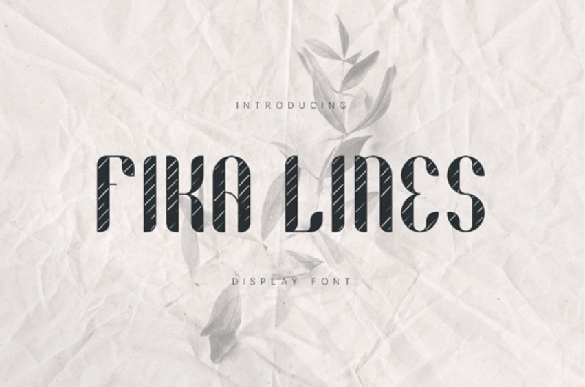 Fika Lines Font