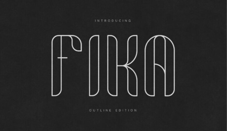 Fika Outline Font
