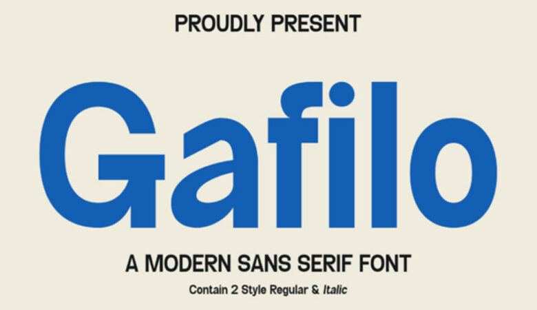 Gafilo Font