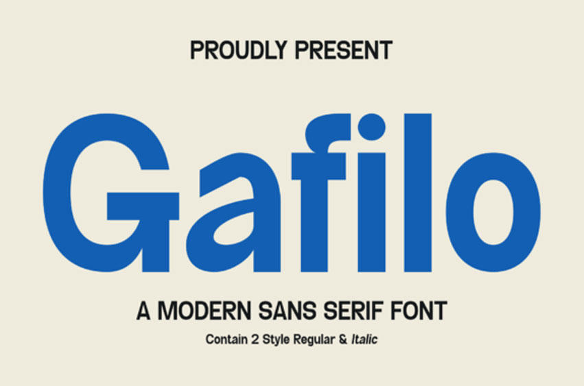 Gafilo Font