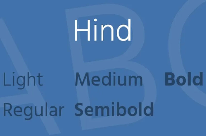 Hind Font