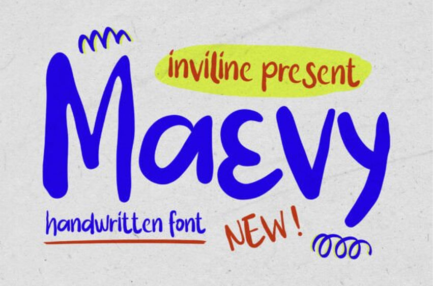 Maevy Regular Font