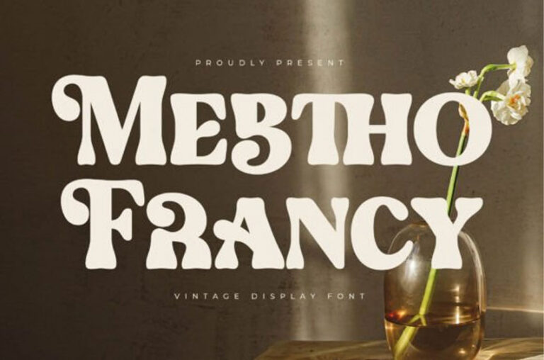 Mebtho Francy Font - Creative Fonts