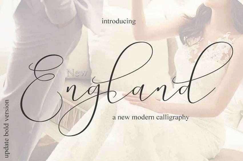 New England Script Font