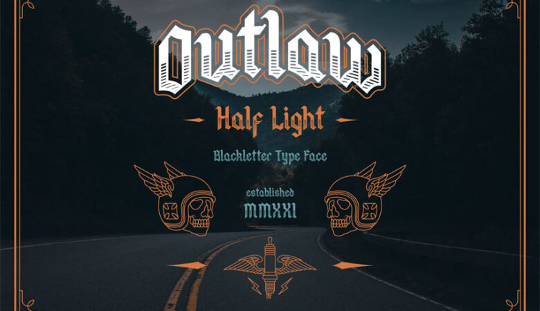 Outlaw Half-Light Font
