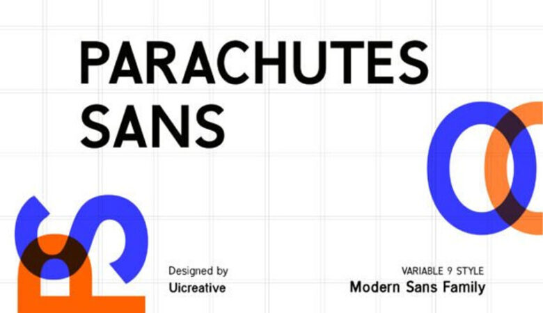 Parachutes Sans Font